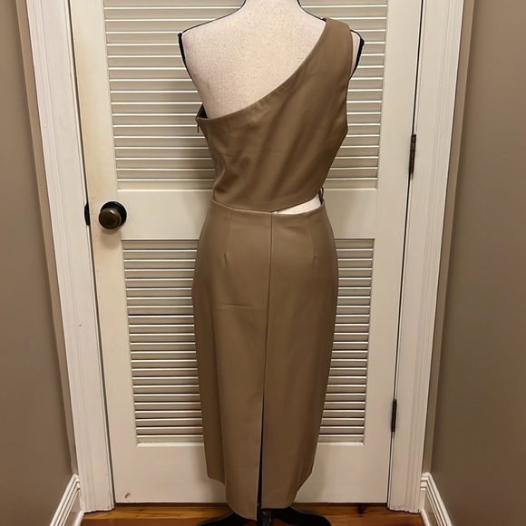 L'AGENCE Aliyah Cutout  MIDI Dress in Dark Chanterelle, Size 8, NWT - Picture 11 of 17
